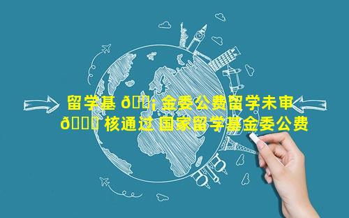留学基 🐡 金委公费留学未审 🍁 核通过 国家留学基金委公费留学